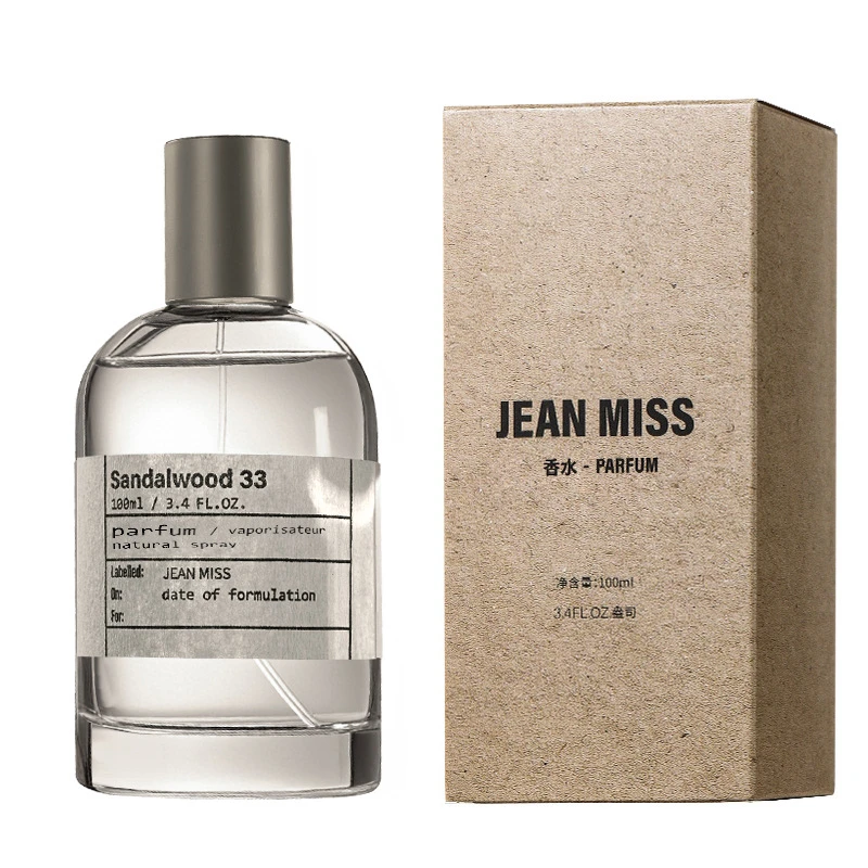 Classic Unisex Perfume Natural Fresh Sandalwood Fragrance Long Lasting Eau De Toilette Elegant Women Man Body Spray 100ml