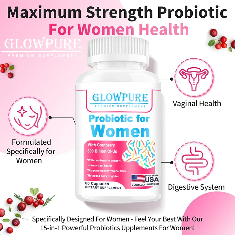 Probiotics for Women 300 Billion CFUs Probiotics 15-in-1 for Vaginal, Urinary Tract, PH Balance, Digestive, Gut, Bloating Health - Image 6