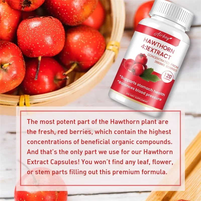 Hawthorn Berry Extract Capsule - Supports Digestive Health, Promotes Energy Production, Blood Circulation, and Boosts Immunity - Image 5