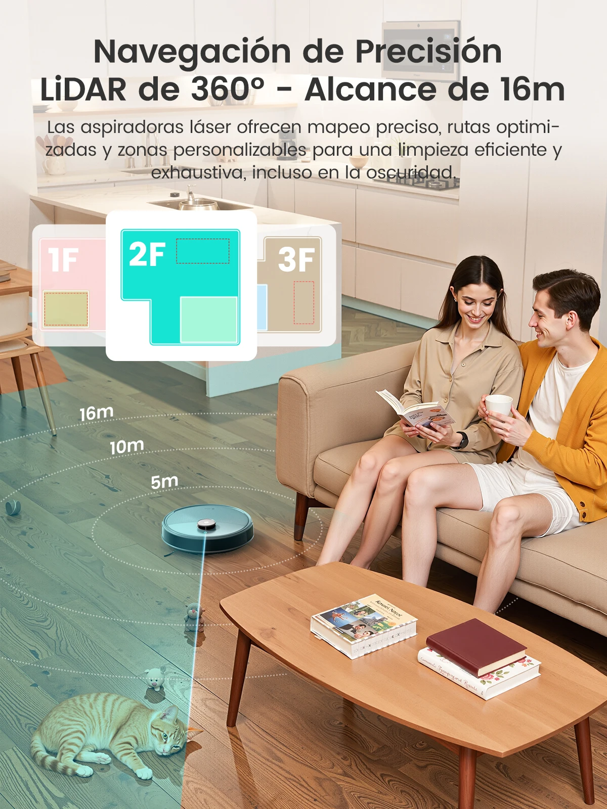 Lefant M3 Max Robot Vacuum, Robot Vacuum and Mop, 20000Pa Suction, Anti-Tangle Brushes, Dual Spinning Mop, Auto Mop Washing - Image 6
