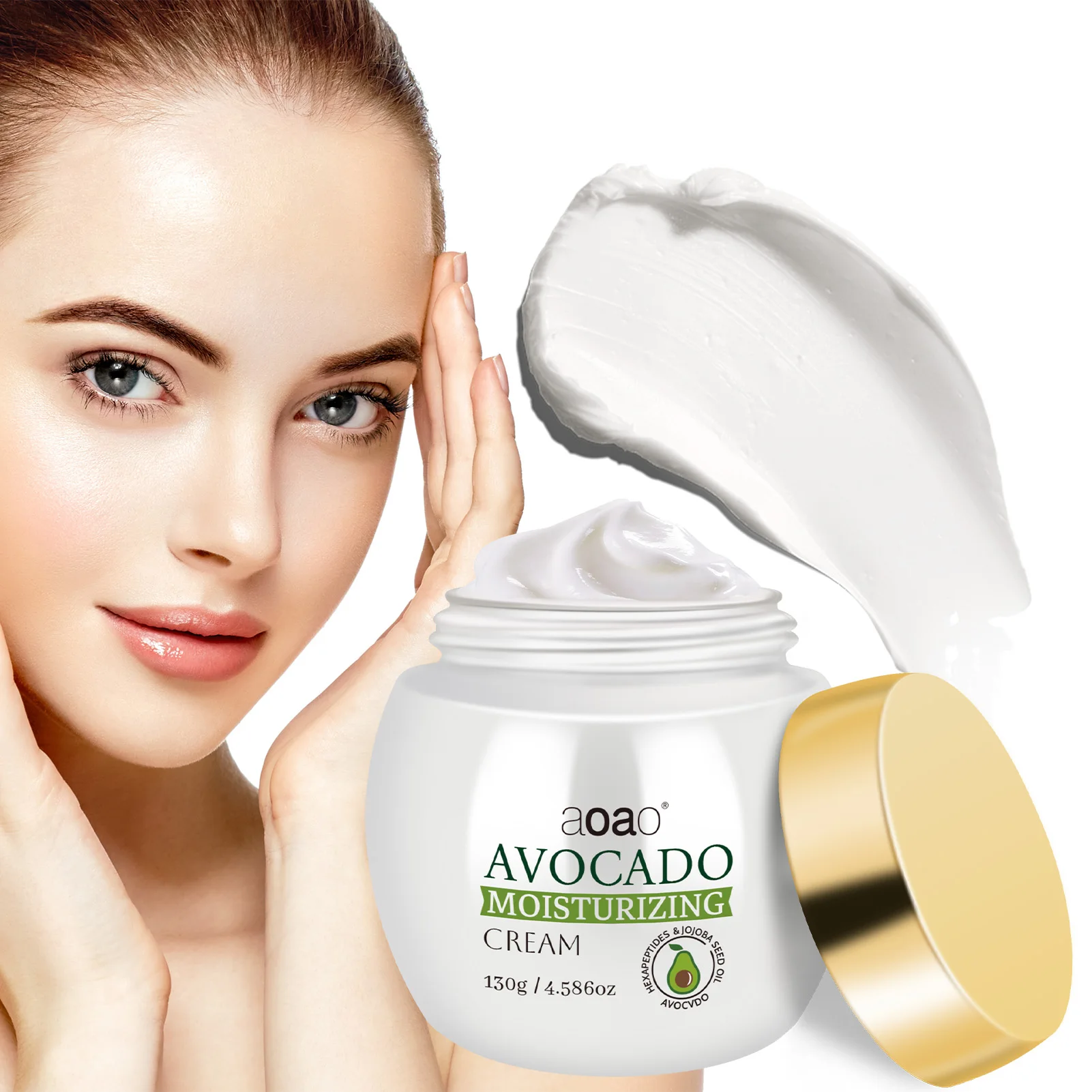 Avocado Cream with Niacinamide And Vitamin E Large Capacity 130g Firming Soothing Moisturizer - Image 7