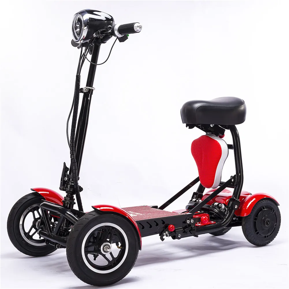 Foldable Long Range Handicap 4-Wheel Electric Bike Scooter for Adults with Seat - Mobility Scooter - Image 3