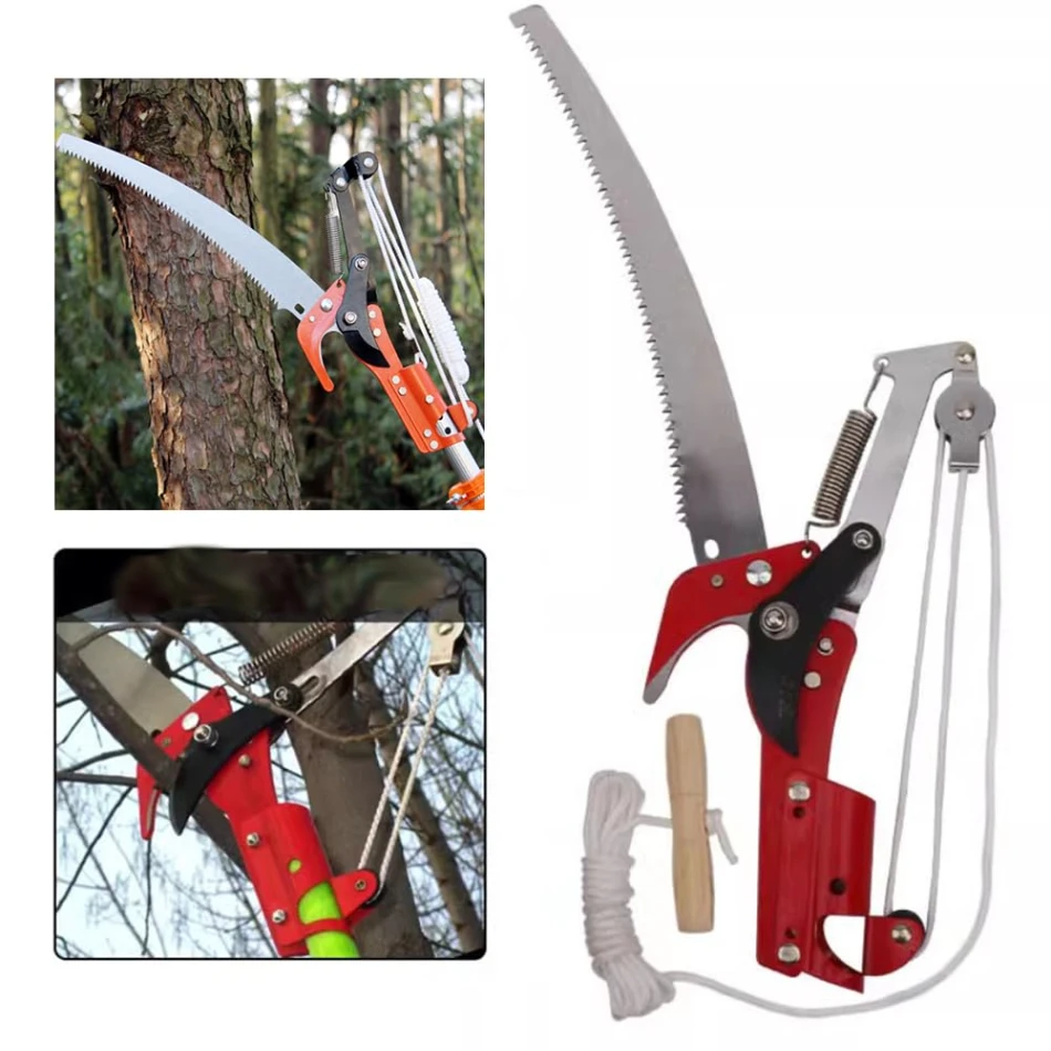 2026 Extendable Tree Pruner Saw 2 in 1 Outdoor High Branch Scissors Pruning Shears Garden Tools Tree Trimmer Pruning