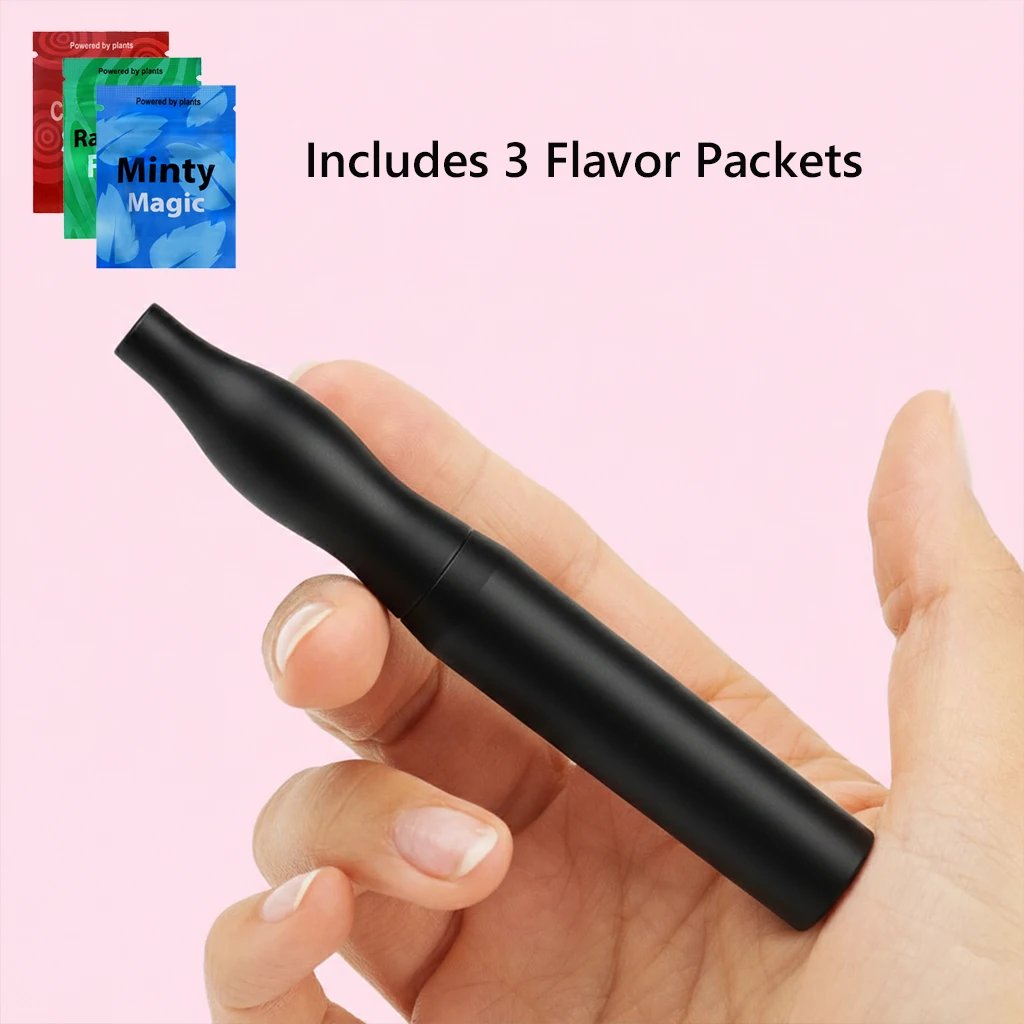Stylish Stainless Steel Aromatic Stick Air Inhaler Natural Plant Infused Extracts Compact Easy To Carry Gift For Unisex Gifts - Image 4