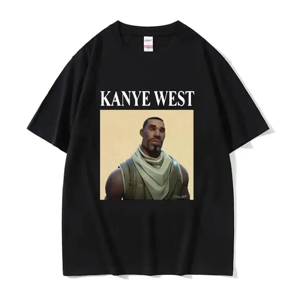 Funny Kanye West Meme Plus Size T-Shirt Women Oversized Loose Vintage Hip Hop Rap Style Tshirt Short Sleeve T Shirt Streetwear