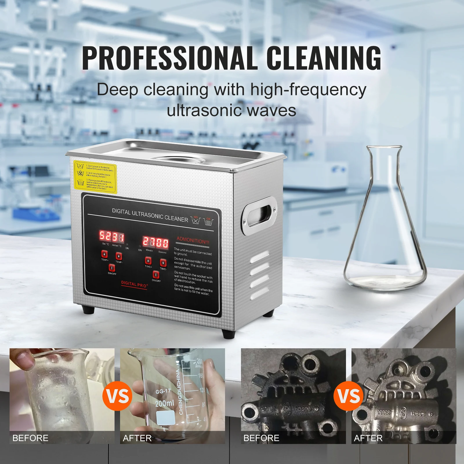 SucceBuy 2L 3L 6L 10L 22L 30L Ultrasonic Cleaner Stainless Steel Portable Cleaning Washing Machine Ultrasound Home Appliance - Image 2