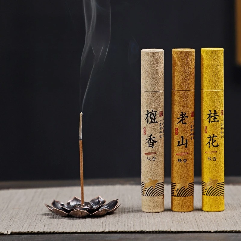 12 Types of Natural Incense Per Box Sandalwood Osmanthus Incense Stick Home Fragrance Aroma Blessing Ceremony Pray Buddha Cense - Image 3