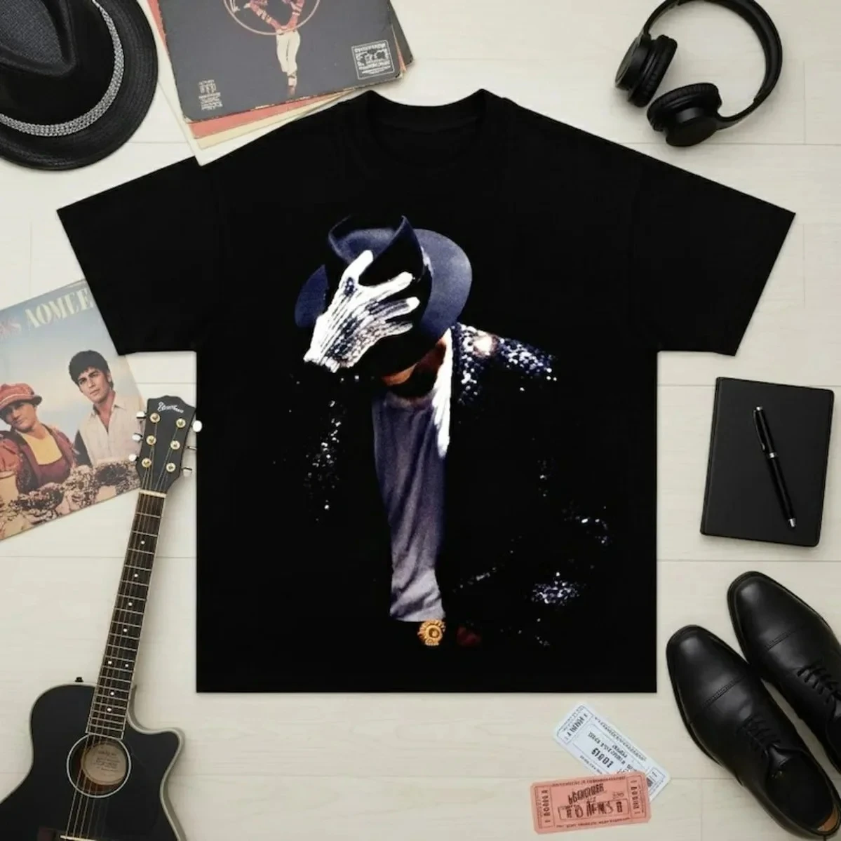 King of Pop Michael Jackson MJ OLODUM Same Style T-shirt Men Women Fashion Gothic Classic T Shirts pure Cotton Short Sleeve Tees - Image 3