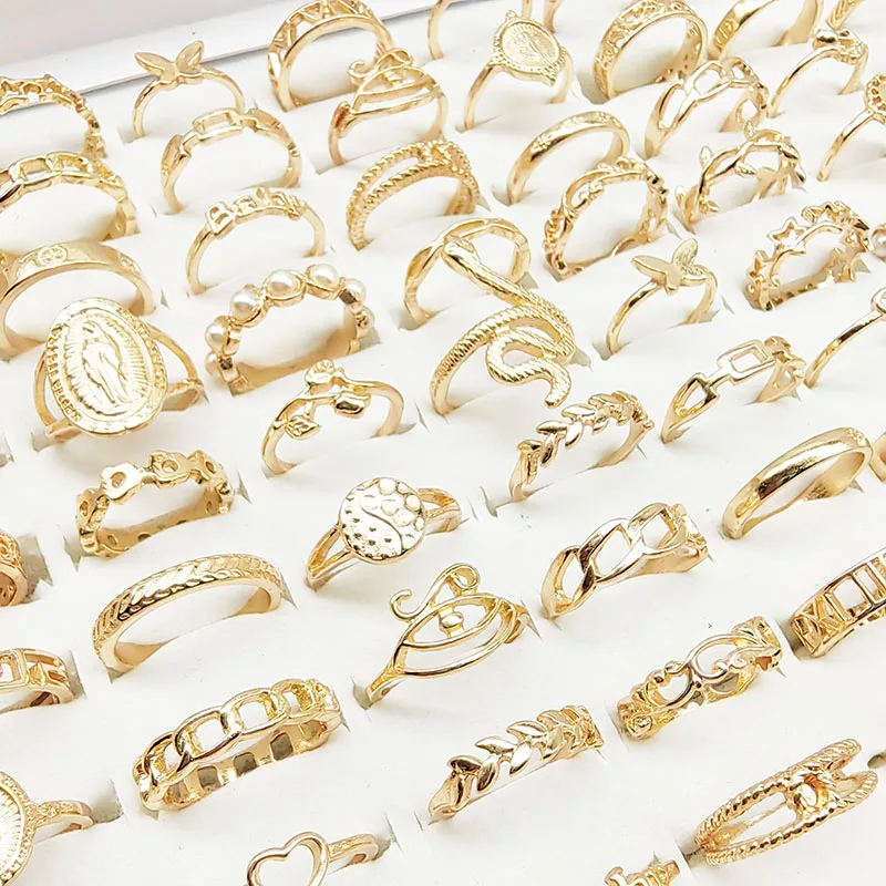 30pcs/lot Gothic Punk Ring Set For Women Men Fashion Butterfly Heart Snake Design Match Rings Daily Wear New Party Jewelry Gifts - Image 4