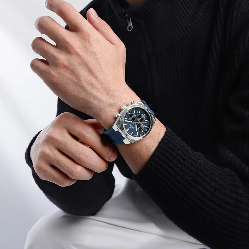NAVIFORCE Men Watches Multifunctional Chronograph Silicone Strap Luminous Hands 3ATM Waterproof High Quality Original for Man - Image 3