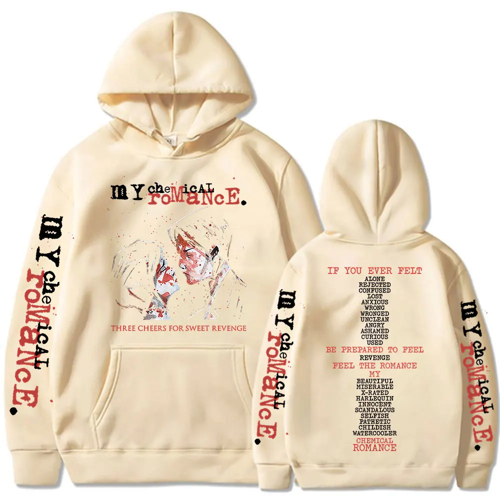 Rock Band My Chemical Romance Hoodies Three Cheers for Sweet Revenge Gothic Hooded Sweatshirts Men's Women Oversized Pullovers - Image 5