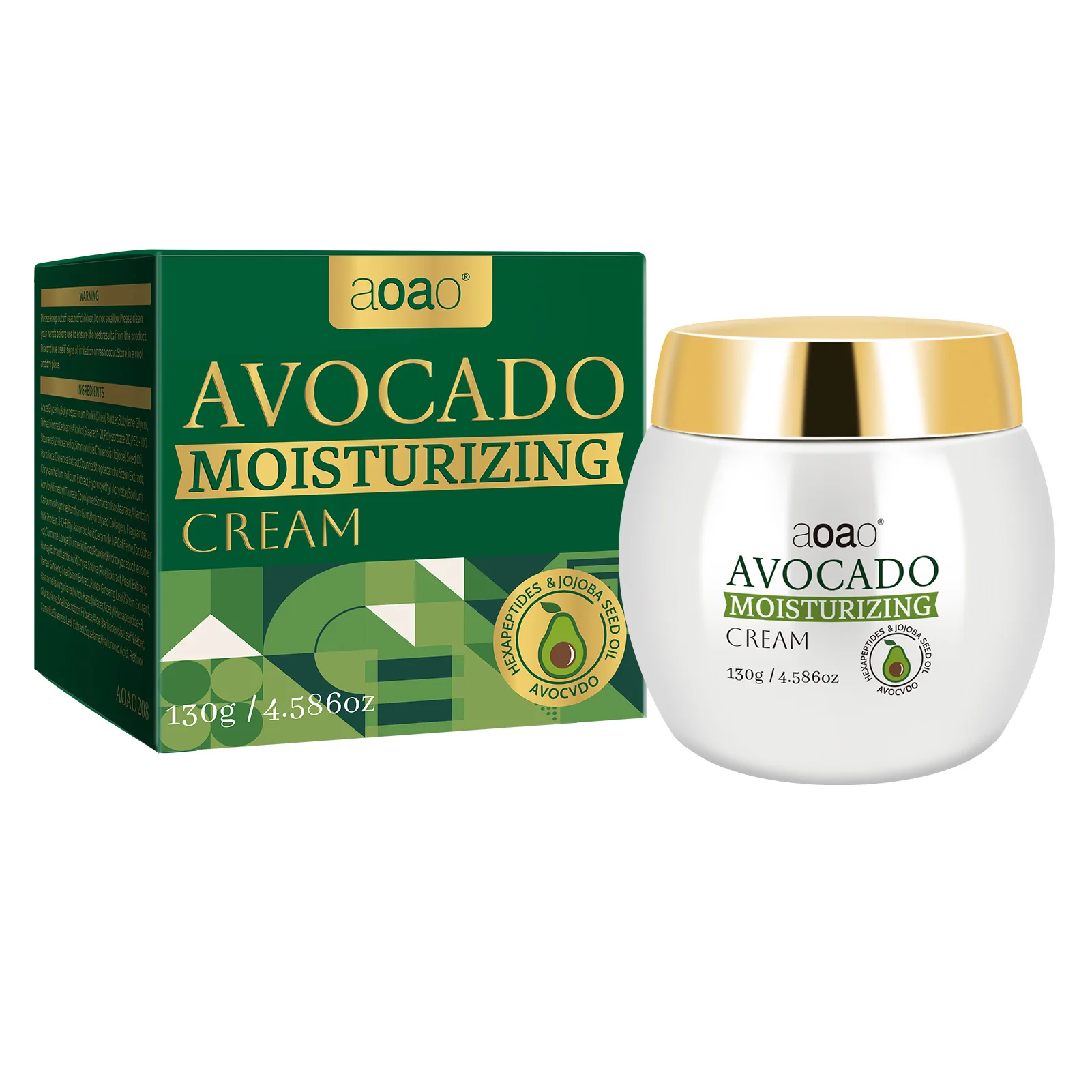 Avocado Cream with Niacinamide And Vitamin E Large Capacity 130g Firming Soothing Moisturizer - Image 6