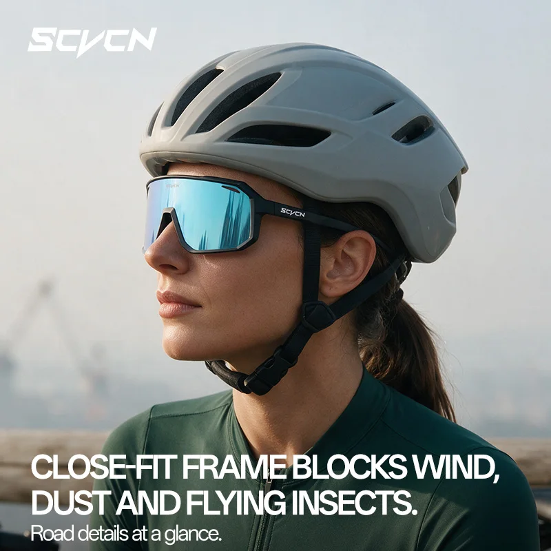 5PACK SCVCN Outdoor Photochromic Cycling Sunglasses MTB Bike Cycling Goggles Men Women Bicycle Sports Hiking Eyewear UV400 Pickleball - Image 5