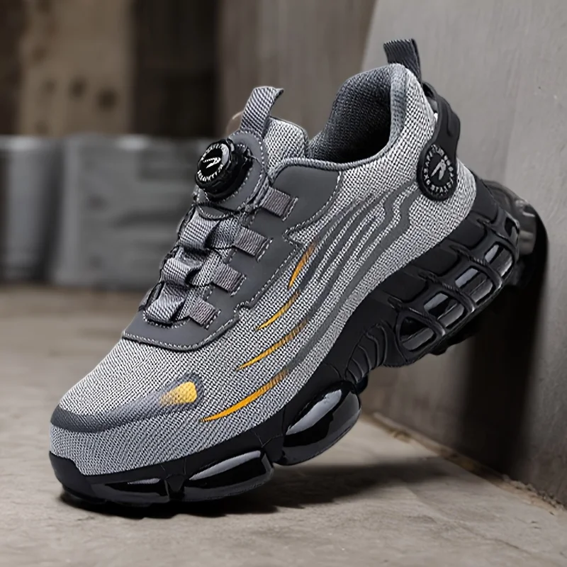 2025 New Men's Safety Work Shoes Puncture Proof Indestructible Rotated Buckle Waterproof Durable Sneakers for Men - Image 6