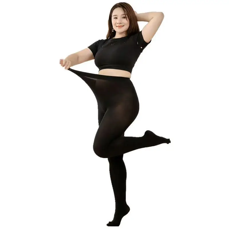 Women 80D Reinforced Thickened PLUS SIZE XL 2XL 3XL 4X Ladies Confort Lift Hip Nylon Hosiery Pantyhose - Image 5