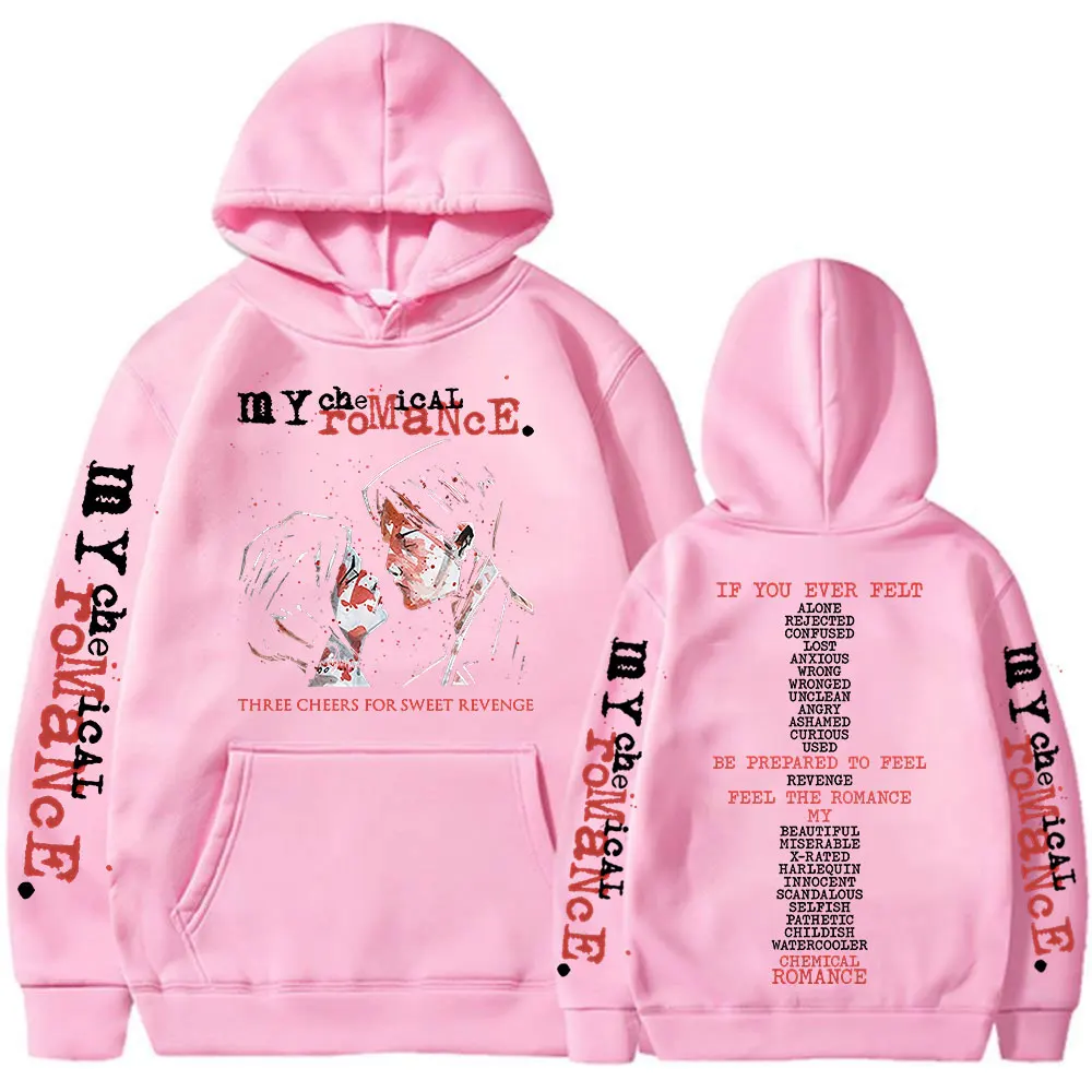 Rock Band My Chemical Romance Hoodies Three Cheers for Sweet Revenge Gothic Hooded Sweatshirts Men's Women Oversized Pullovers - Image 4