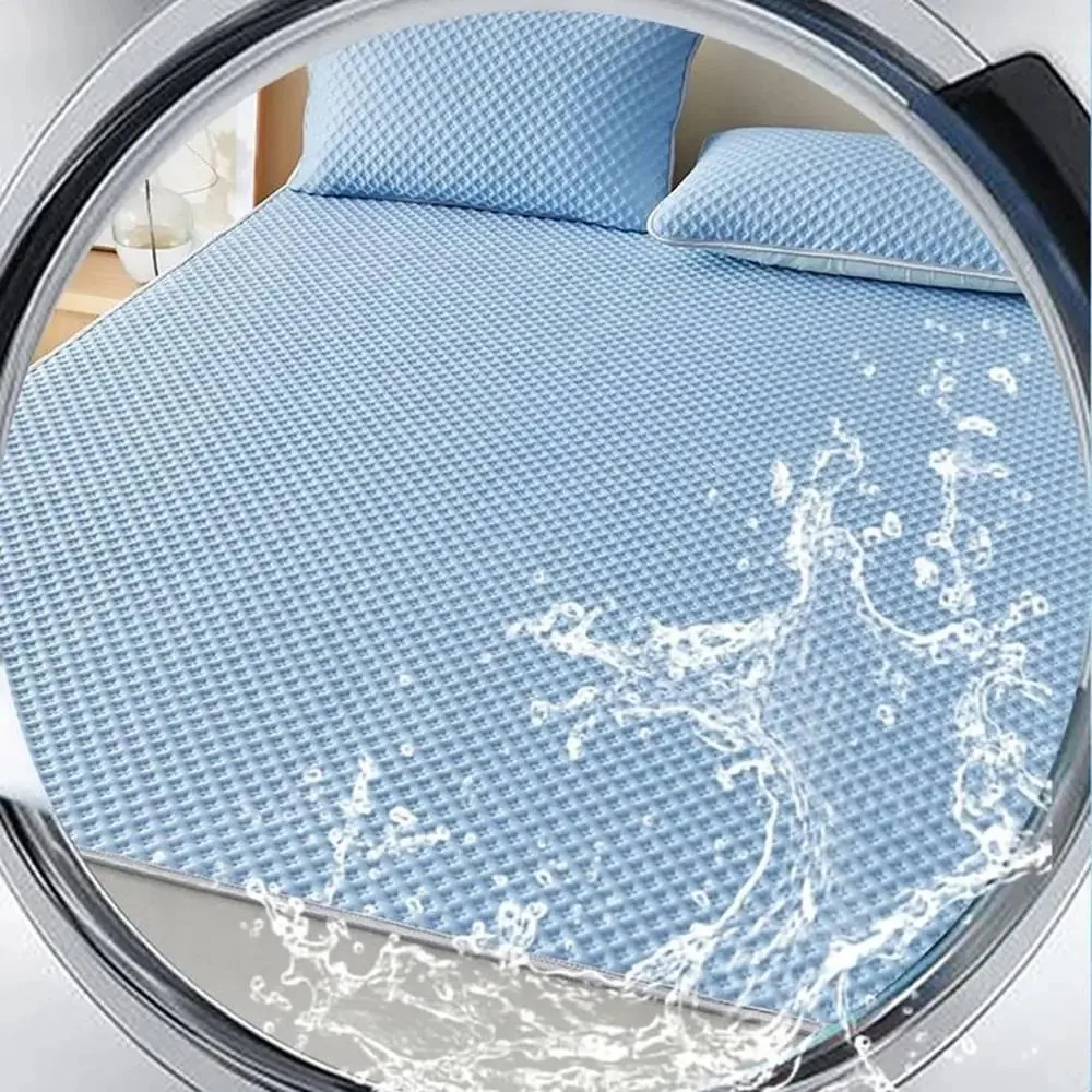 Breathable Cooling Mattress Comfortable Washable Ice Silk Bed Mat Pad Soft Skin-friendly Summer Sleeping Mat Household - Image 6