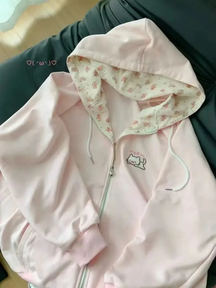 American Vintage Japanese Jacket Hooded Women 2026 Cotton Coats Outwear Design Subculture Gothic Sweatshirts Harajuku - Image 5