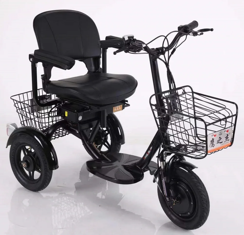 China Wholesale 3 Wheel Elderly Folding Mobility Electric Scooters with Seat Electric City Bike - Image 5