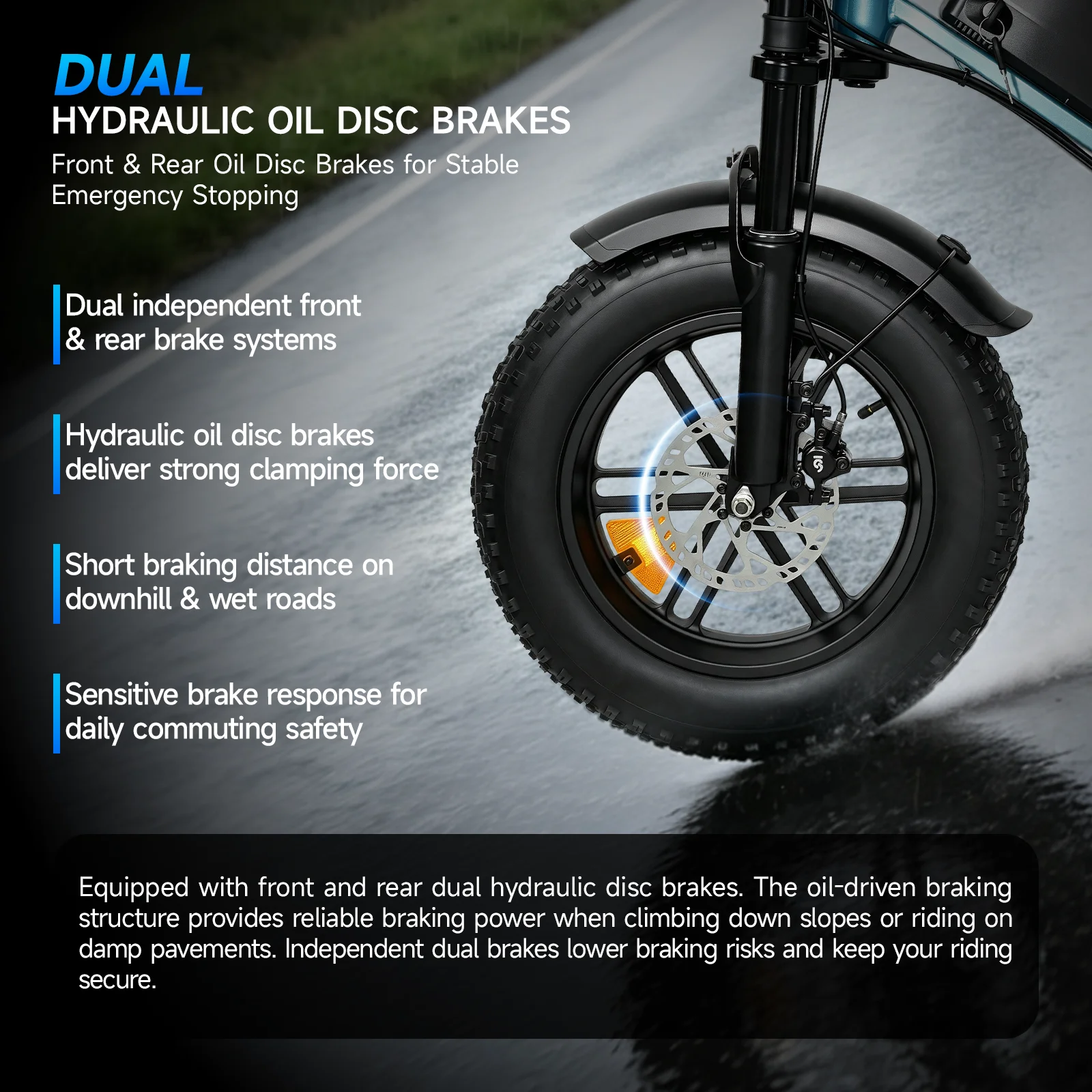 OBX Unisex Mountain Electric Bicycle 500W/1000W Motor 36V 13AH/48V 15AH Battery 16''/20'' Tire All Terrain Off-Road E-Bike - Image 6