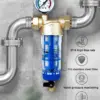 Front Purifier Whole House Spin Down Sediment Water Filter Central Backwash Remove Rust Contaminant Stainless Steel Mesh