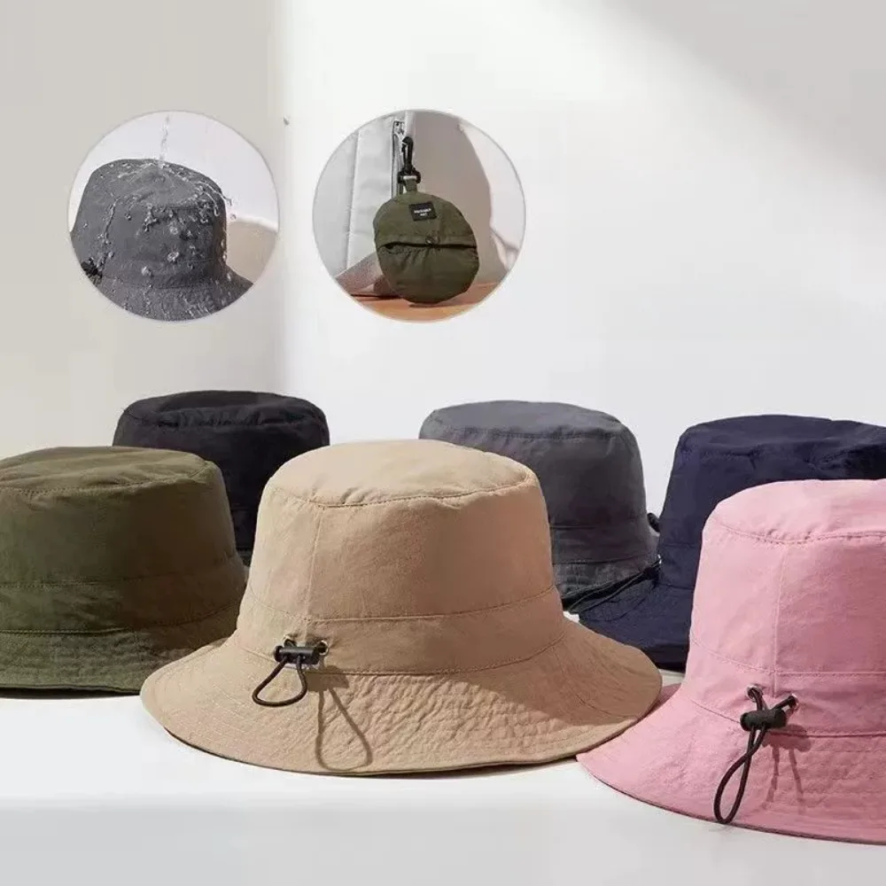 Summer Sun Protection Waterproof Fisherman Hat Bucket Hat Camping Hiking Cap With Storage Bag Anti-UV Sun Hat Mountaineering Cap - Image 3