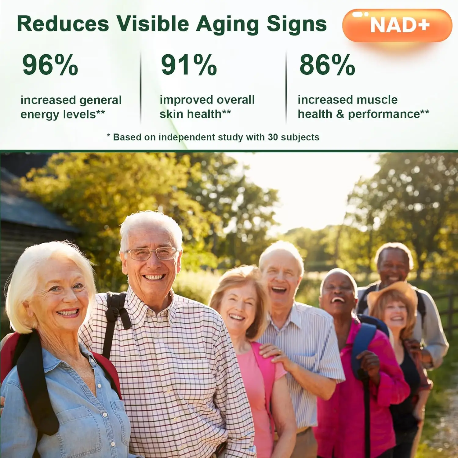 Liposomal NAD+ ADVANCED Supplement with Resveratrol - NAD Plus Capsules for Anti Aging, Brain Function & Cell Regeneration - Image 5