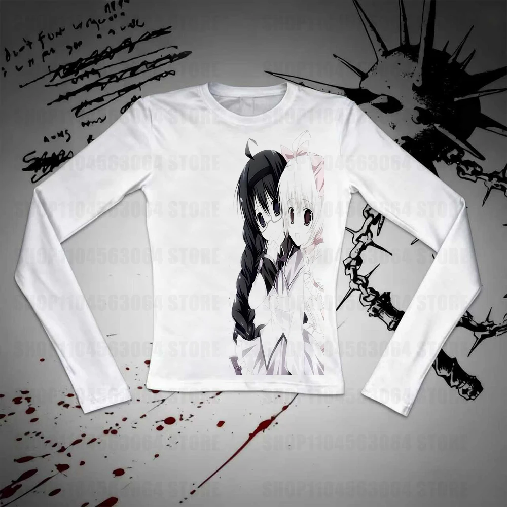 Classic Y2K Gothic T-shirt Printed T-shirt High Street T-shirt Gothic V-neck Top New Men's and Women's T-shirt - Image 3