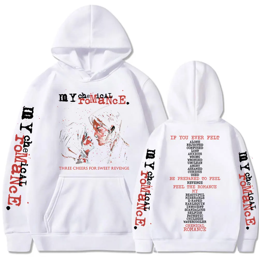 Rock Band My Chemical Romance Hoodies Three Cheers for Sweet Revenge Gothic Hooded Sweatshirts Men's Women Oversized Pullovers - Image 3