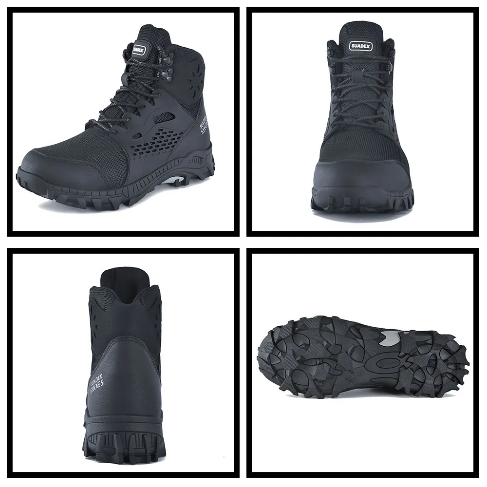 SUADEX S1 Safety Boots Men Work Shoes Anti-Smashing Steel Toe Work Safety Shoes Male Female Boots Anti-slippery EUR Size 37-48 - Image 3