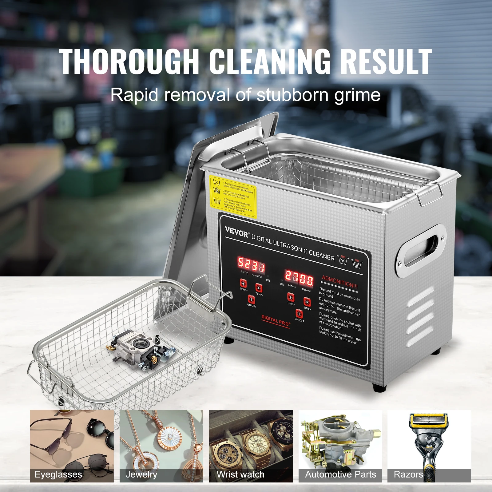 SucceBuy 2L 3L 6L 10L 22L 30L Ultrasonic Cleaner Stainless Steel Portable Cleaning Washing Machine Ultrasound Home Appliance - Image 5