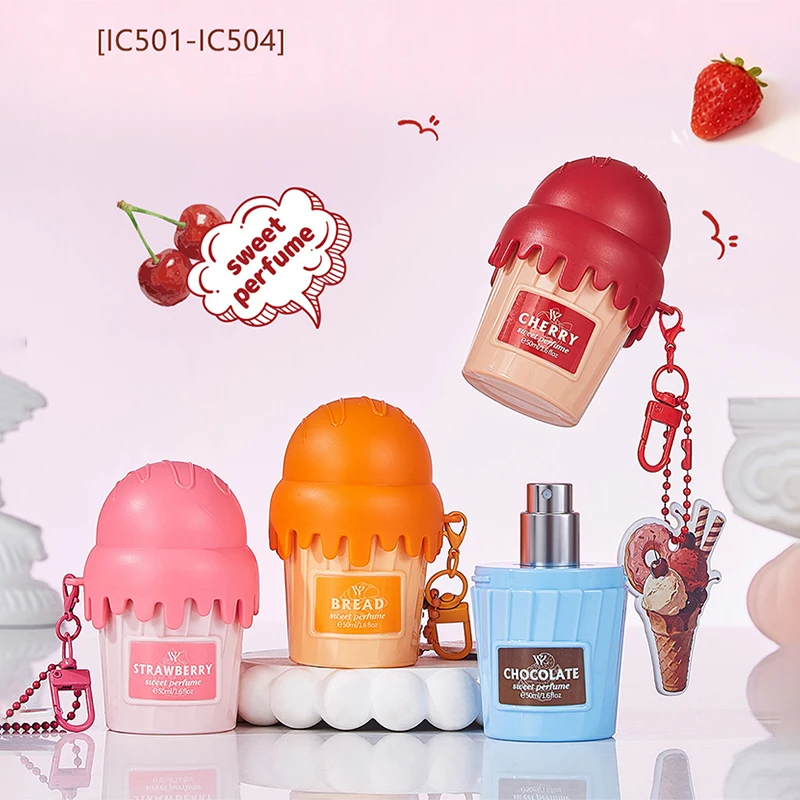 Dubai Arabia Gourmet Eau De Toilette 50ml Cherry Croissant Strawberry Chocolate Scent Cute Delicate Pendant Body Perfume Spray - Image 4