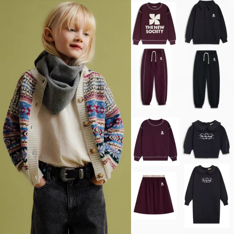 Kids Sweatshirt Plus Pant Set 2026 Fall New Cute Plus Fleece Thickened Warm Girls Boys Girls Sweatshirt Cotton Lace Girls Dress