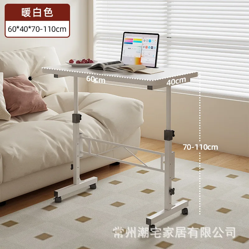 Computer desk Student home study table Movable lifting desk Simple desk Writing table Standing workbench - Image 6