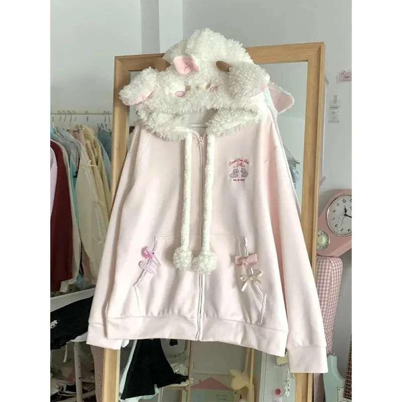American Vintage Japanese Jacket Hooded Women 2026 Cotton Coats Outwear Design Subculture Gothic Sweatshirts Harajuku - Image 4