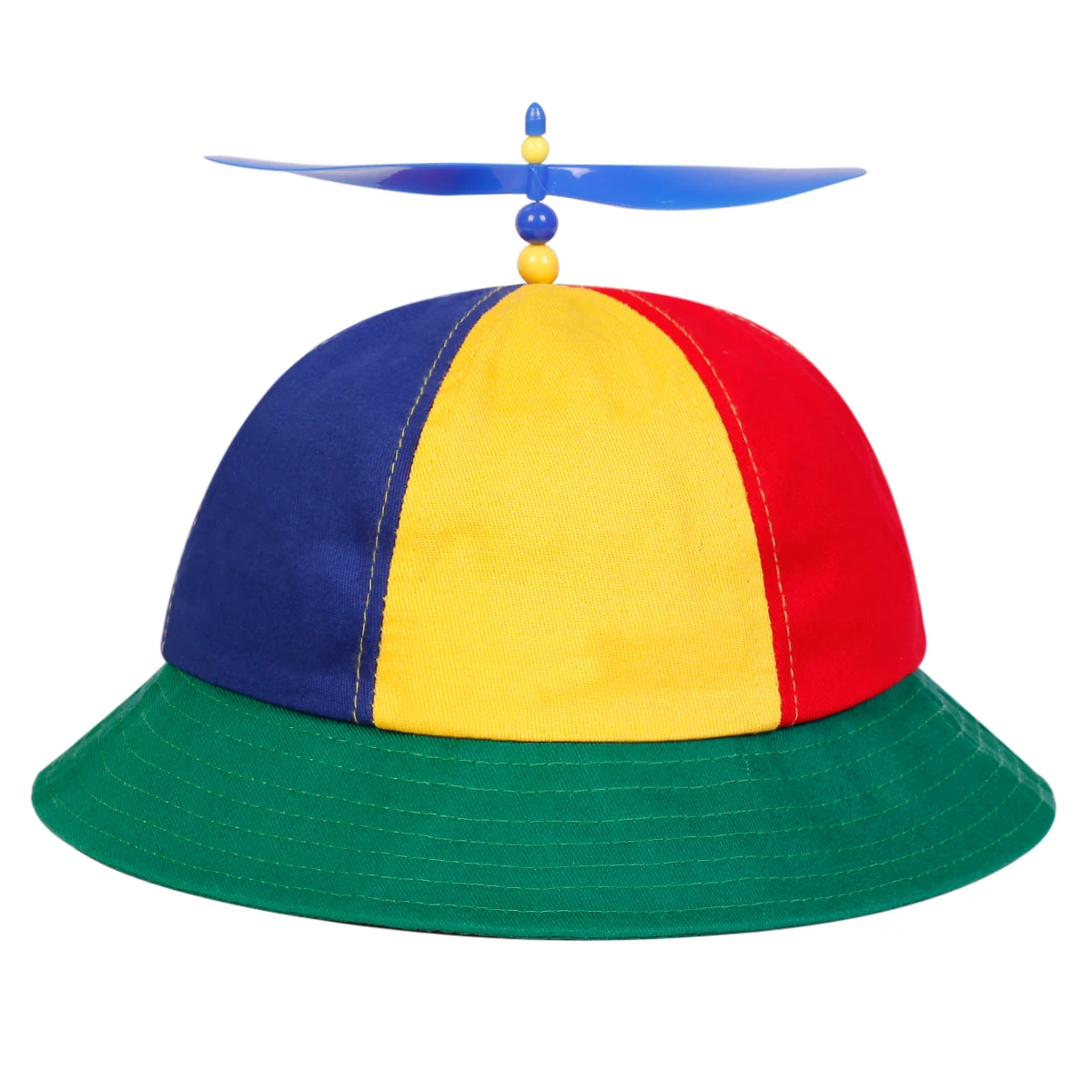 Unisex Multi Color Splicing Propeller Personality Bucket Hats Fishermen Caps Outdoor Casual Cap Sunscreen Hat
