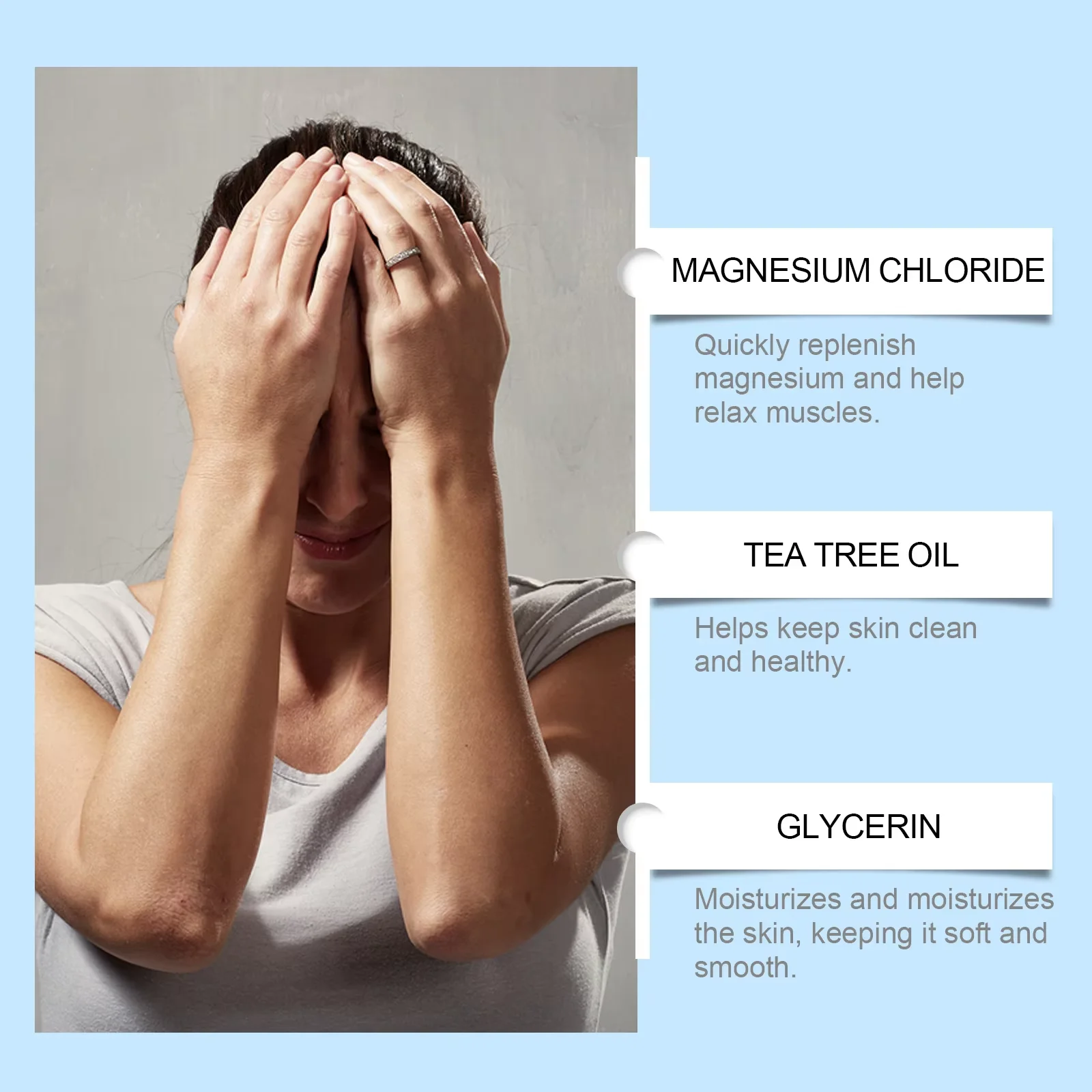 60ml Pure Magnesium Oil Spray Relieve Muscle Soreness Pain Mind Soothing Better Sleep Quality Deep Relaxation Body Health Care - Image 3