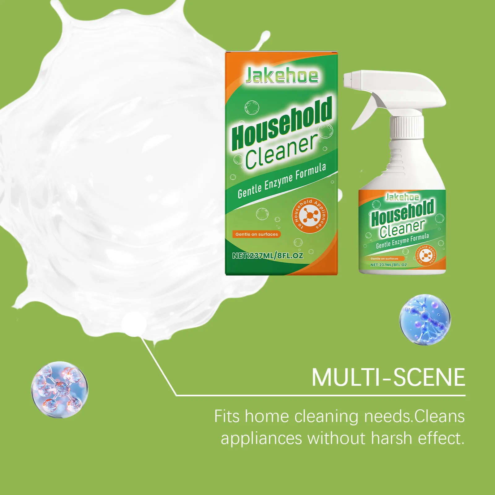 Enzyme Household Cleaner Spray Bio Enzymatic Lipase Grease Remover Multi Surface Stain Fighter for Kitchen Table Appliance Safe - Image 4