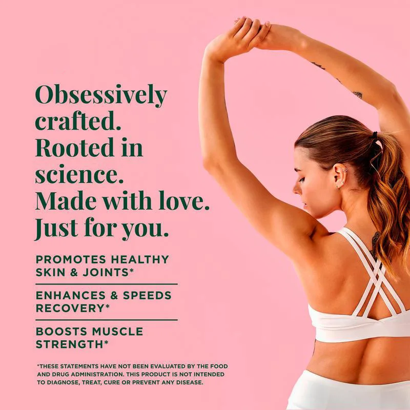 Creatine & Collagen Powder Stick Packs Supports Strength Recovery & Skin Health – Daily Nutrition Supplement 20Servings Per Bag - Image 2