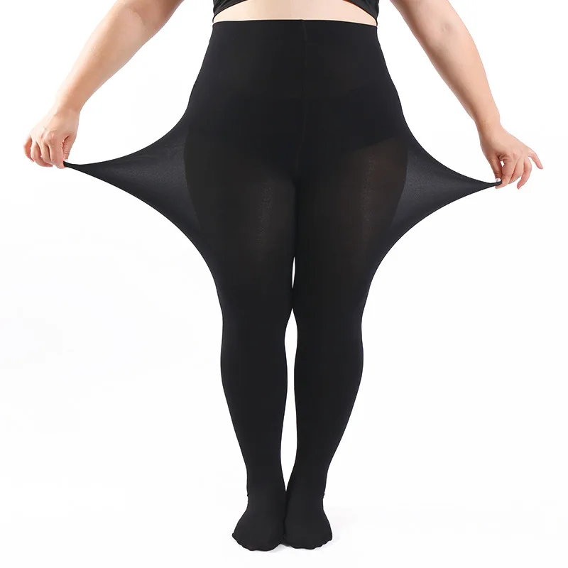 Women 80D Reinforced Thickened PLUS SIZE XL 2XL 3XL 4X Ladies Confort Lift Hip Nylon Hosiery Pantyhose