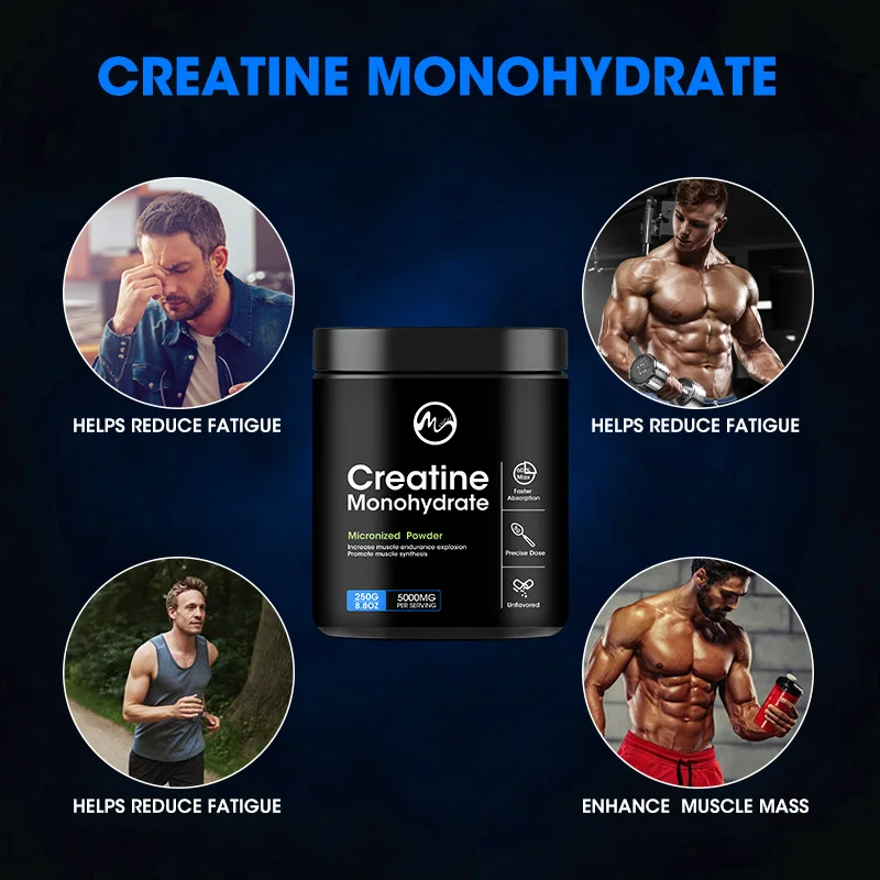 Minch Creatine Monohydrate Enhance Muscle Strength Sports Dietary Supplements for Workout Muscle Building Cellular Energy GMP - Image 6