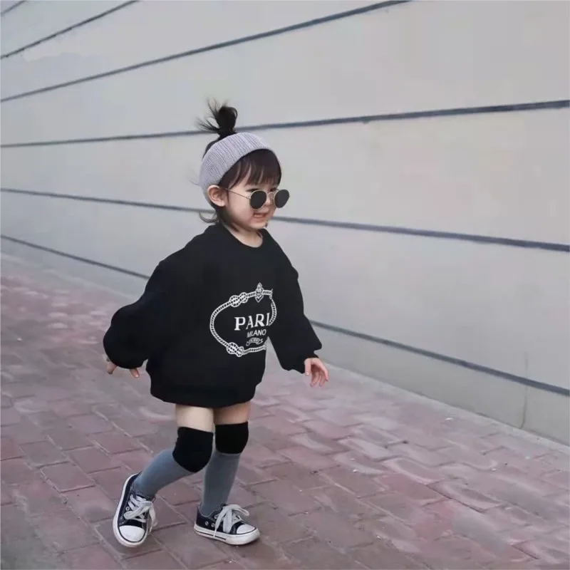 Fashion Baby Girl Boy Sweatshirt Infant Toddler Child Hoodie Fleece Casual Letter Print Top Outfit Baby Clothes 1-10Y - Image 3