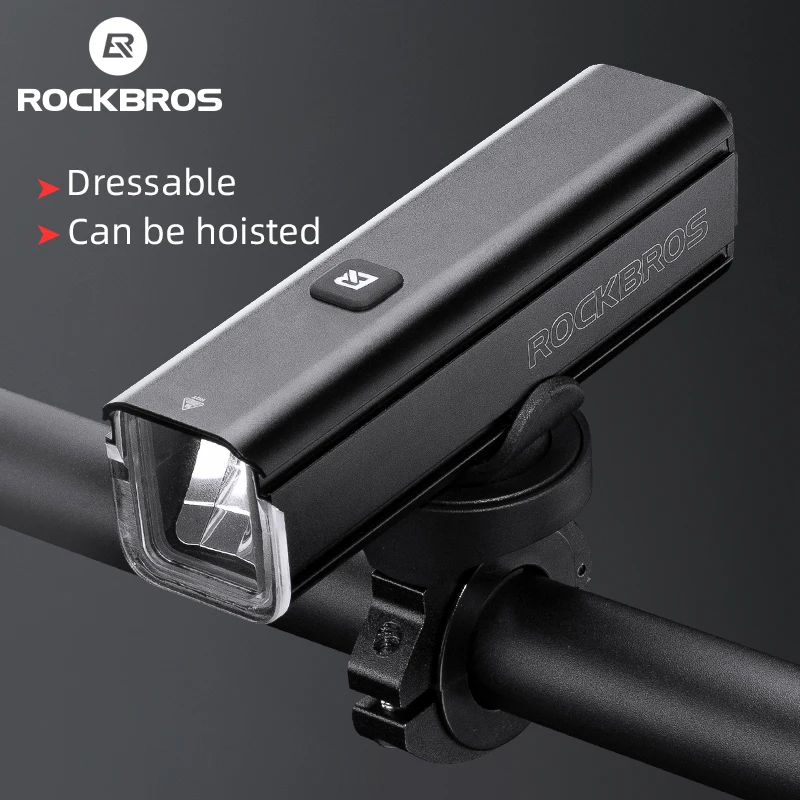 ROCKBROS Bicycle Light Ultralight 1000 Lumens Cycling Headlight Aluminum Alloy IPX6 Waterproof Front Flashlight Bike Accessories