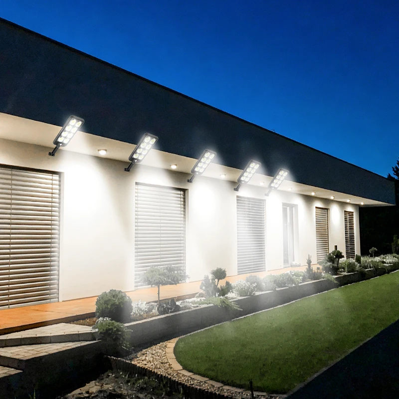 FAMCDC Solar Lights Wall Lamp With Motion Sensor Outdoor Waterproof Lamp for Garden Courtyard Backyard Pathway Street Light - Image 6