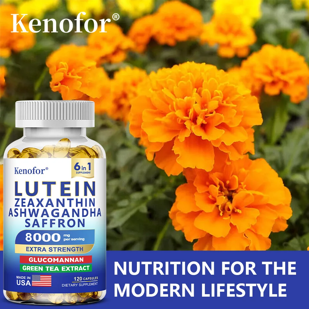 Lutein and Zeaxanthin Supplement - Essential Eye Vitamins for Adults Eye Health, with Glucomannan, Ashwagandha for Vision Health - Image 6