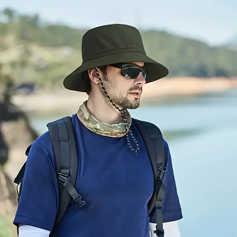 Unisex Foldable Wide Brim Bucket Hat Lightweight Breathable Adjustable Packable for Men Women Beach Hiking Travel Fishing - Image 6
