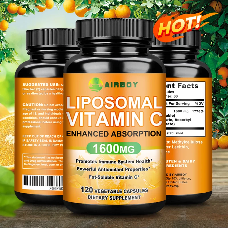 Liposomal Vitamin C 1600mg - Promotes Collagen Production, Immune Support, Powerful Antioxidant - Image 6