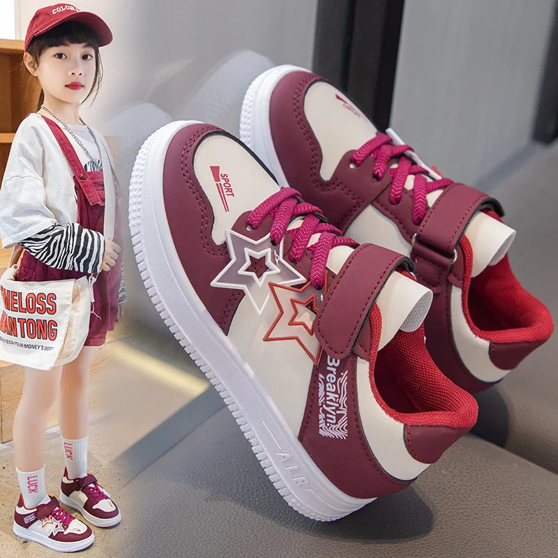 2026 Spring and Autumn New Girls Sports Shoes Soft Sole Fashionable Versatile Anti Slip Running Shoes for Kids - Image 2