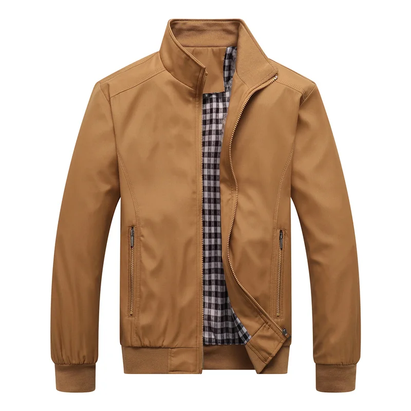 2025 Spring Autumn Casual Solid Fashion Slim Bomber Jacket Men Overcoat New Arrival Baseball Jackets Men's Jacket M-6XL 8XL Top - Image 6