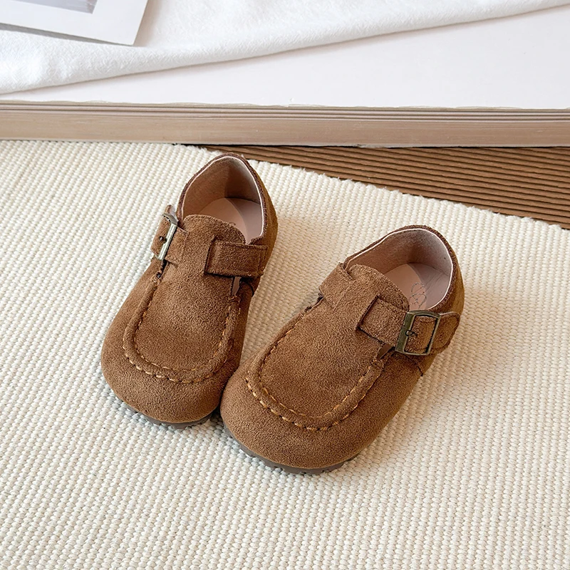 Girls Flats 2026 Spring Fall Shallow Lazy Loafers Shoes for Kids Girl Comfortable Soft Suede Sneaker Casual School Shoes Child - Image 3
